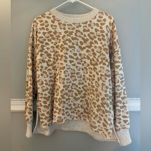 Aerie Cheetah Print Crewneck
